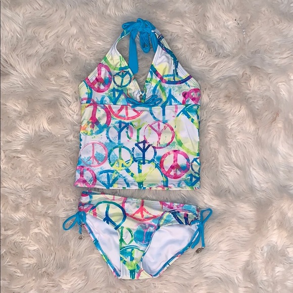 peace sign tankini